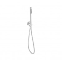 Round Brushed Nickel Hand Shower On Bracket